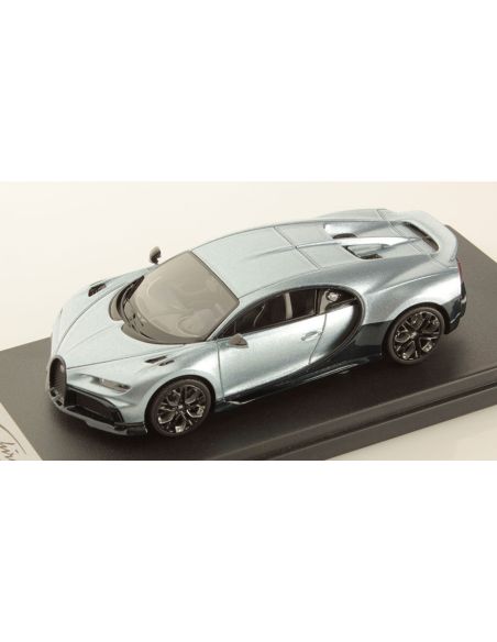 LOOKSMART LS545A BUGATTI CHIRON PROFILEE ARGENTATLANTIQUE BLUE ROYALE CARBON 1:43 Modellino