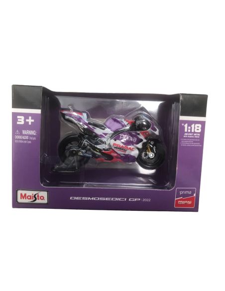copy of MAISTO MI36390M DUCATI DESMOSEDICI PRAMAC 2022  N.89 JORGE MARTIN 1:18 Modellino