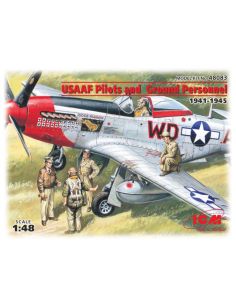 ICM ICM48083 USAAF PILOTS 1941-45 5 FIGURES 3 PILOTS 2...