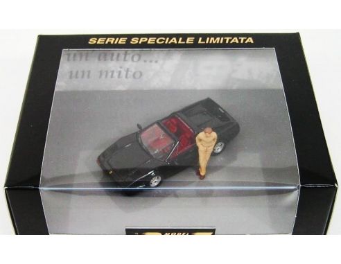 Best Model 200303 FERRARI 308GTS BLACK + FIGURE 1/43 Modellino