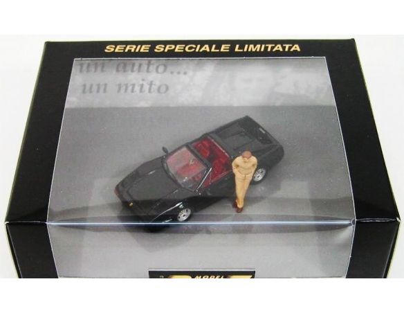 Best Model 200303 FERRARI 308GTS BLACK + FIGURE 1/43 Modellino