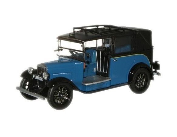Oxford AT002 AUSTIN LOW LOADER TAXI BLU 1/43 Modellino