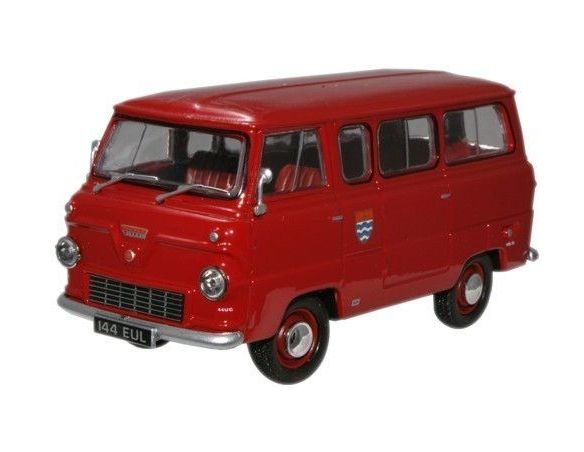 Oxford FDE005 FORD 400E MINIBUS LONDON FIRE 1/43 Modellino