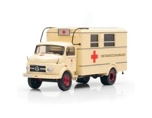 Premium Classixxs 12006 MB L911 BOX TRUCK ROTES-KREUZ 1/43 Modellino