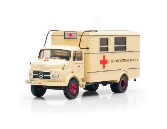 Premium Classixxs 12006 MB L911 BOX TRUCK ROTES-KREUZ 1/43 Modellino