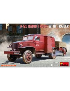 MINIART MIN37062 K-51 RADIO TRUCK W/TRAILER KIT 1:35...