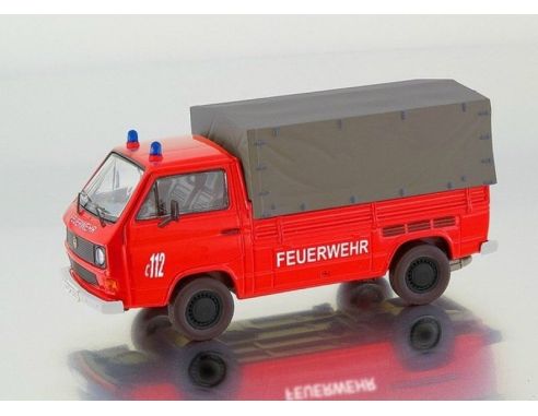 Premium Classixxs 13102 VW T3B PRITSCHE/PLANE FEUERWEHR 1/43 Modellino