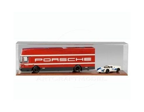 Premium Classixxs 99111 VETRINA 1/18 RACE TRUCK BASE LEGNO Modellino