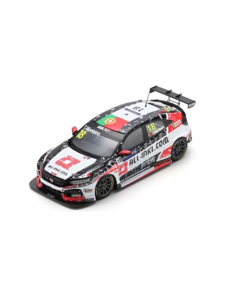 SPARK MODEL S8965 HONDA CIVIC N.18 2nd RACE 3 WTCR 2020 HUNGARORING T.MONTEIRO 1:43 Modellino