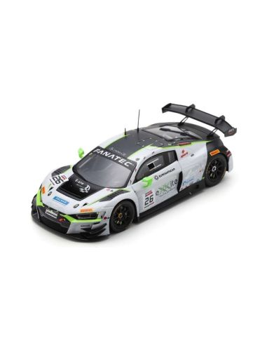 SPARK MODEL SB717 AUDI R8 GT3 N.26 3rd SILVER CUP 24 H SPA 2023 BASTARD-EVRARD-DOQUIN-DEMO Modellino