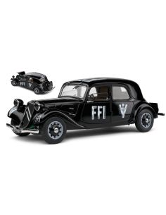 SOLIDO SL1800908 CITROEN TRACTION 7 FFI 1944 BLACK 1:18...