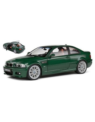 SOLIDO SL1806507 BMW 3 SERIES M3 (E46) COUPE 2000 GREEN 1:18 Modellino
