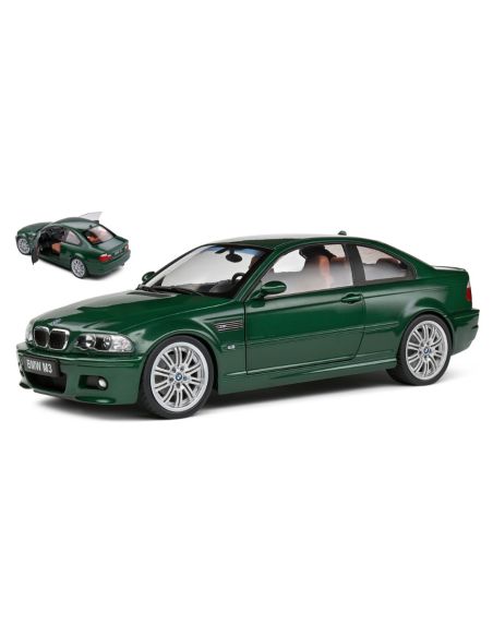 SOLIDO SL1806507 BMW 3 SERIES M3 (E46) COUPE 2000 GREEN 1:18 Modellino