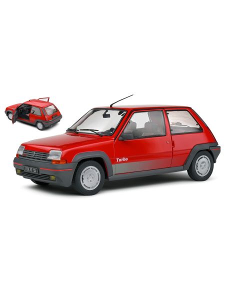 SOLIDO SL1810001 RENAULT R5 GT TURBO MKI 1985 RED 1:18 Modellino