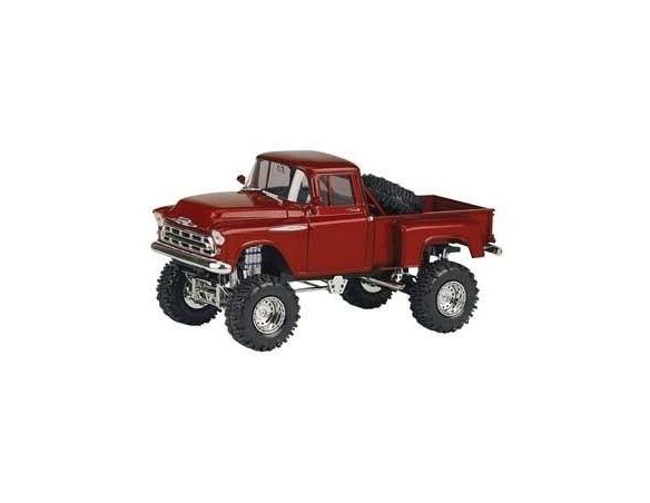 Real Concepts Hummer 10003-06 CHEVY PICKUP 1957 CANDY RED 1/24 Modellino