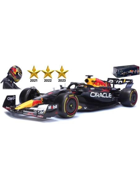 BBURAGO BU28030V RED BULL RB19 N.1 MAX VERSTAPPEN 2023 WORLD CHAMPION 1:24 Modellino
