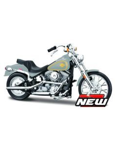 MAISTO MI23107 HARLEY DAVIDSON FXST SOFTAIL 1984 SILVER...