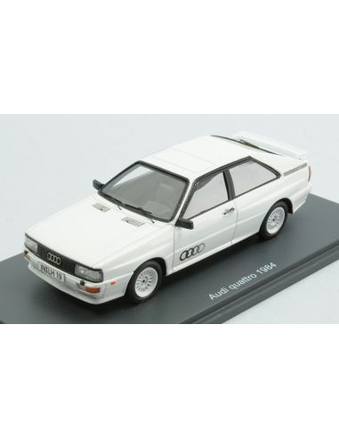 SCHUCO SH450923600 AUDI QUATTRO 1984 WHITE (PRO.R43) 1:43 Modellino