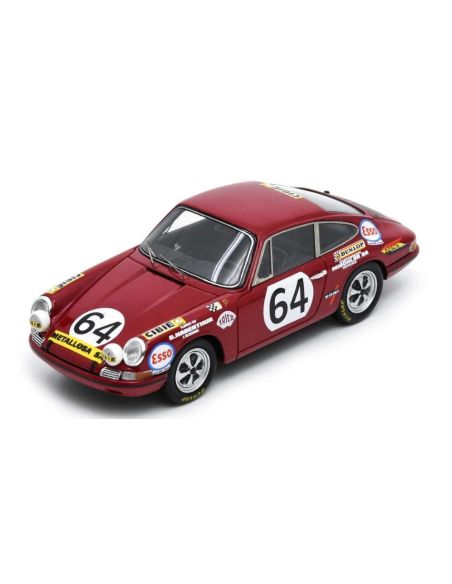 SPARK MODEL S4412 PORSCHE 911S N.64 24 H LE MANS 1970 J.SAGE-P.GREUB 1:43 Modellino