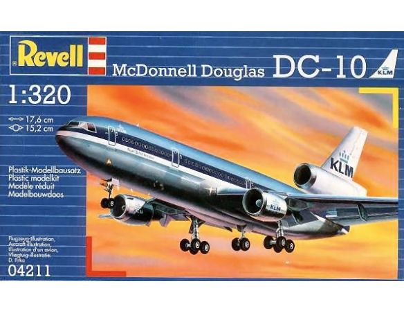 Revell RV4211 DC-10 KIT 1:320 Modellino