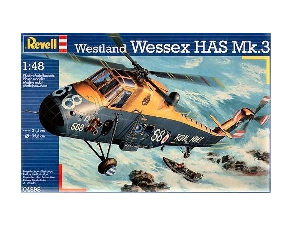 Revell RV4898 WESTLAND WESSEX HAS MK.3 KIT 1:48 Modellino