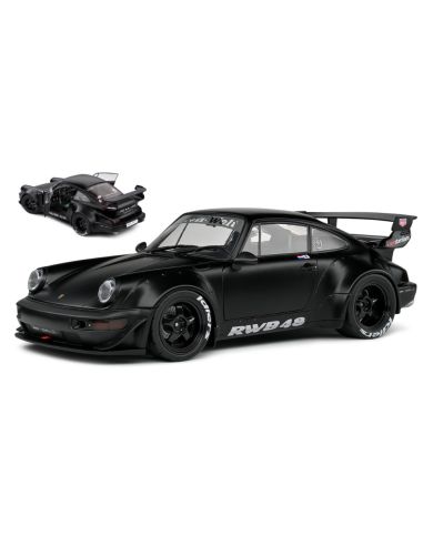 SOLIDO SL1807508 PORSCHE 911 964 RWB BODYKIT DARTH VADER 2016 BLACK 1:18 Modellino