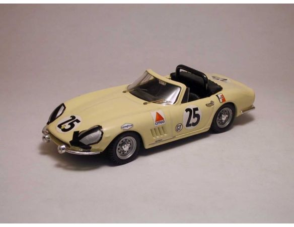Best Model BT9127 FERRARI 275 GTB 4 SPIDER N.25 17th SEBRING 1967 MC CLUGGAGE-ROLLO 1:43 Modellino