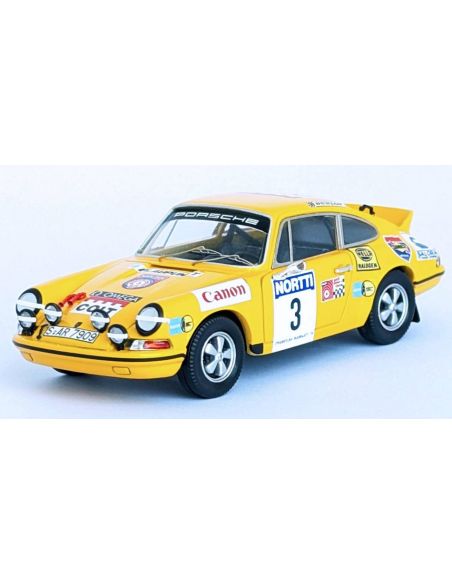TROFEU TFDSN200 PORSCHE CARRERA RS 3rd 1000 LAKES RALLY 1973 KINNUNEN-AHO 1:43 Modellino