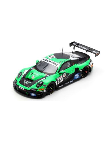 SPARK MODEL SB707 PORSCHE 911 GT3 R N.54 24 H SPA 2023 GUVEN-MULLER-ENGELHART 1:43 Modellino