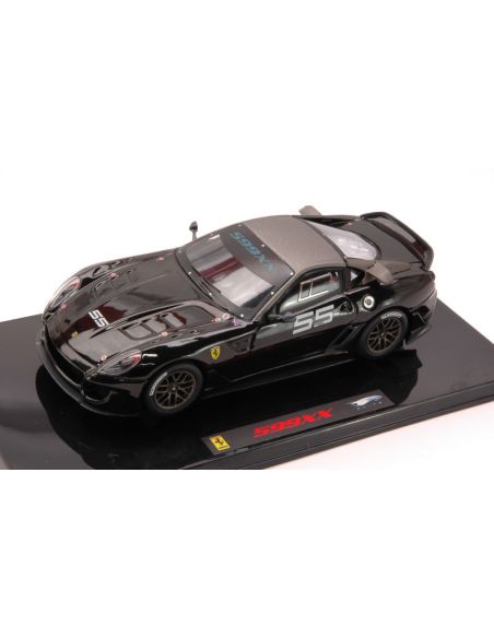 HOT WHEELS HWT6264 FERRARI 599 XX RACING N.55 BLACK 1:43 Modellino