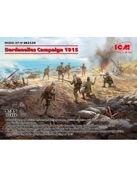 ICM ICMDS3520 DARDANELLES CAMPAIGN 1915 KIT 1:35 Modellino