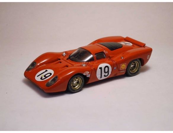 Best Model BT9152 FERRARI 312 P COUPE' N.19 ACCIDENT (FIRE) LM 1969 AMON-SCHETTY 1:43 Modellino