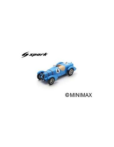 SPARK MODEL S2733 TALBOT T 150C N.4 LE MANS 1938 R.CARRIERE-R.LE BEGUE 1:43 Modellino