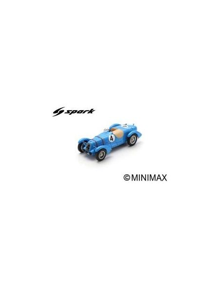 SPARK MODEL S2733 TALBOT T 150C N.4 LE MANS 1938 R.CARRIERE-R.LE BEGUE 1:43 Modellino