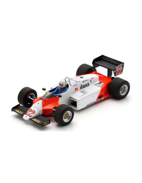 SPARK MODEL S8806 ALFA ROMEO 183T N.22 2nd SOUTH AFRICAN GP 1983 ANDREA DE CESARIS 1:43 Modellino