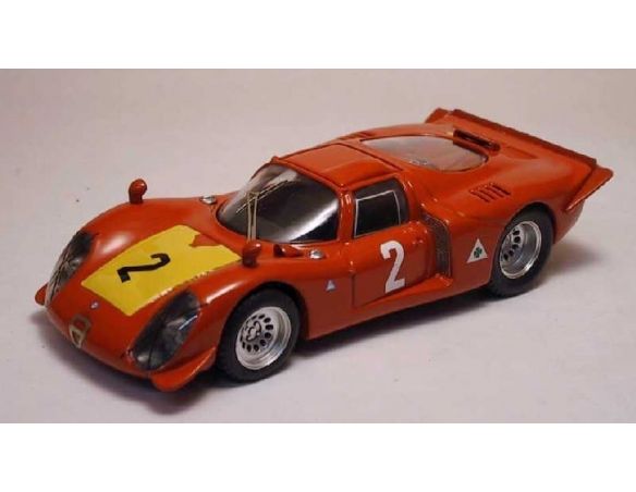 Best Model BT9186 ALFA ROMEO 33.2 N.2 3rd 500 KM IMOLA 1968 M.CASONI-S.DINI 1:43 Modellino