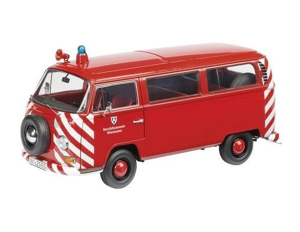 Schuco SH0192 VW T 2 A FEUERWEHR WIESBADEN 1:18 Modellino