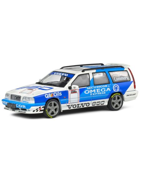 SOLIDO SL4310604 VOLVO 850 T5-R 2.3i 20V TURBO TRIBUTE 1995 WHITE/BLUE 1:43 Modellino