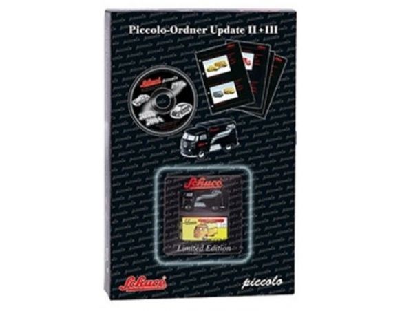 Schuco 1666 ORDNER '03 CD+VW BUS PRISTCHE Modellino