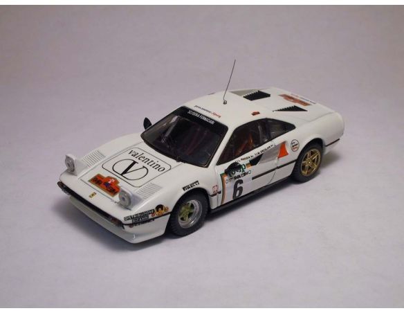 Best Model BT9207 FERRARI 308 GTB N.6 6th RALLY ELBA 1985 ERCOLANI-ROGGIA 1:43 Modellino