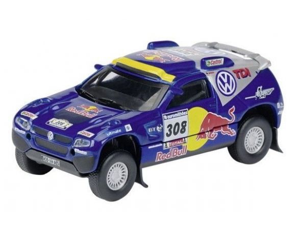 Schuco 25344 VW RACE TOUAREG 2007 VATANEN/PONS Modellino