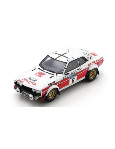 SPARK MODEL S7722 TOYOTA CELICA 2000 GT N.8 2nd LOMBARD RAC RALLY 1977 H.MIKKOLA-A.HERTZ Modellino