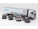 Schuco 25377 SET AUDI DTM 2007 CAMION + 4 AUTO Modellino