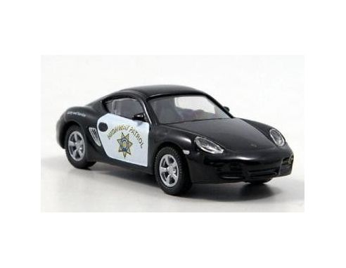 Schuco 25390 PORSCHE CAYMAN HIGHWAY PATROL 1/87 Modellino
