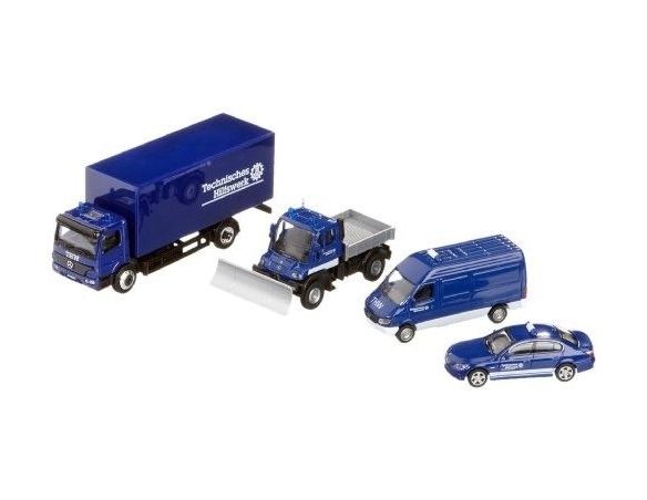 Schuco 25587 SET TWH 4 AUTOMEZZI CAMION+FURGONE+ Modellino