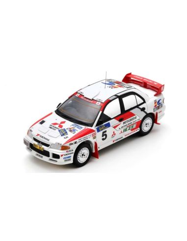 SPARK MODEL S6508 MITSUBISHI LANCER EVO III N.5 RALLY BEIJING 1995 SHINOZUKA-KUUKKALA 1:43 Modellino