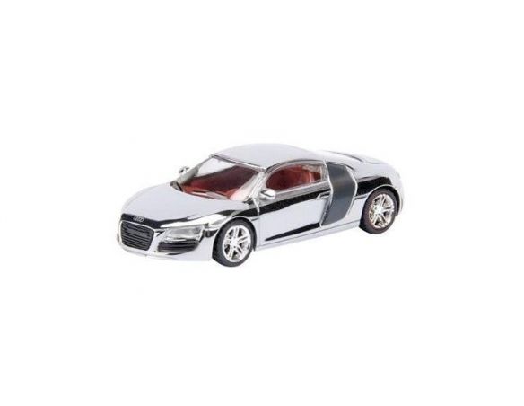 Schuco 25781 AUDI R8 CHROME 1/87 Modellino