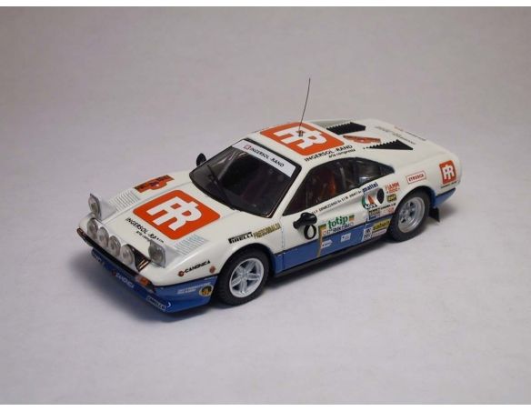 Best Model BT9218 FERRARI 308 GTB N.8 6th RALLY ELBA 1984 F.ORMEZZANO-M.AMATI 1:43 Modellino