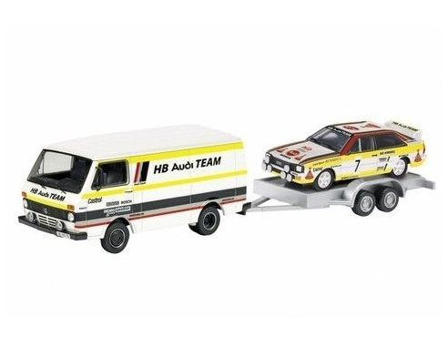 Schuco 25877 SET AUDI TEAM 2 PCS. 1/87 Modellino
