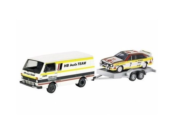 Schuco 25877 SET AUDI TEAM 2 PCS. 1/87 Modellino